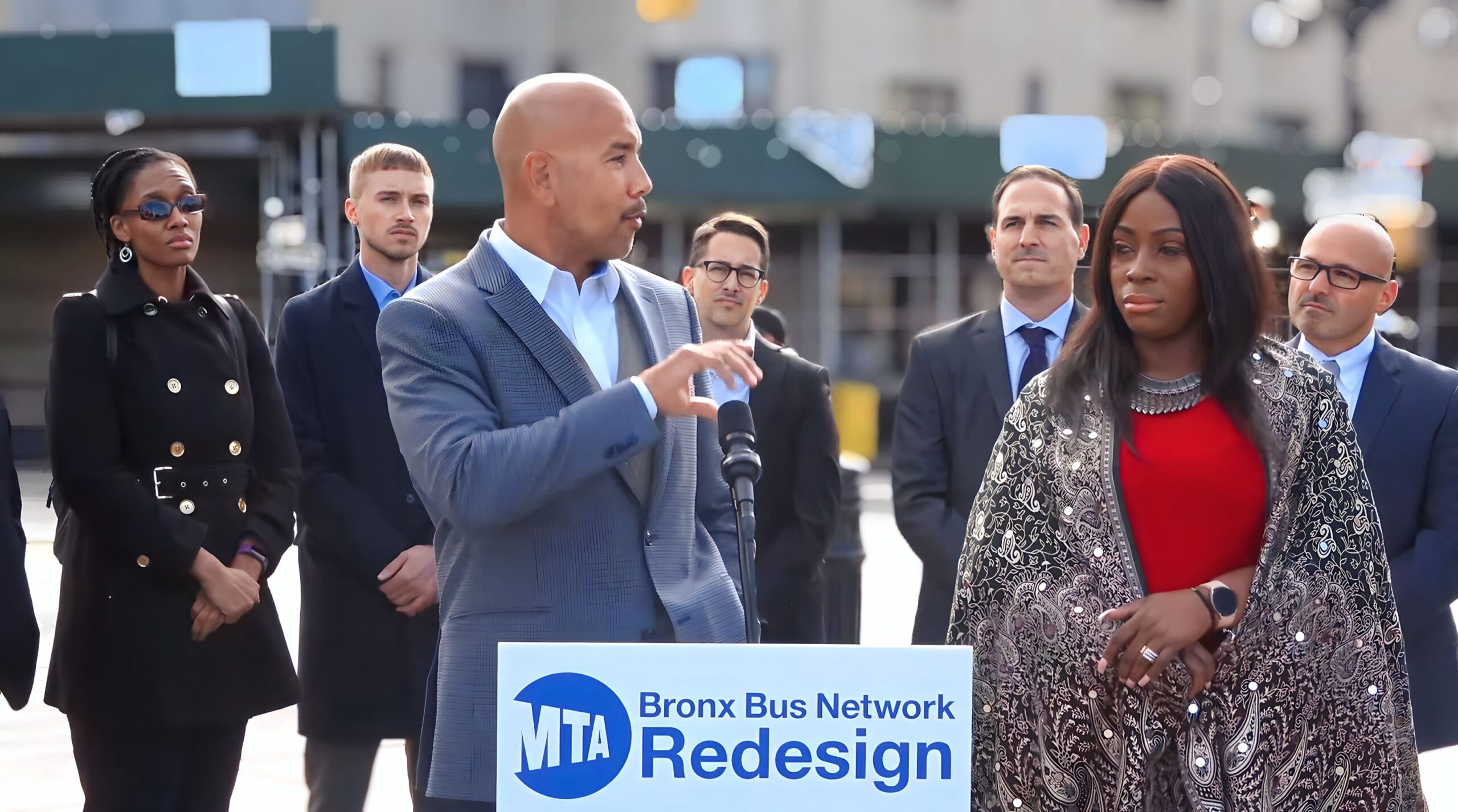 Liam Blank discussing Bronx bus network redesign