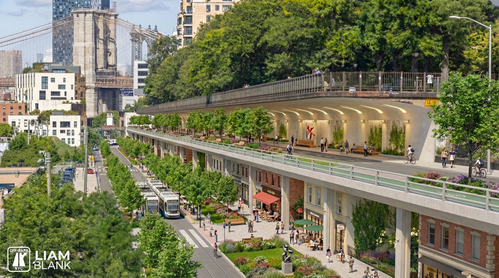 Central BQE replacement visualization.