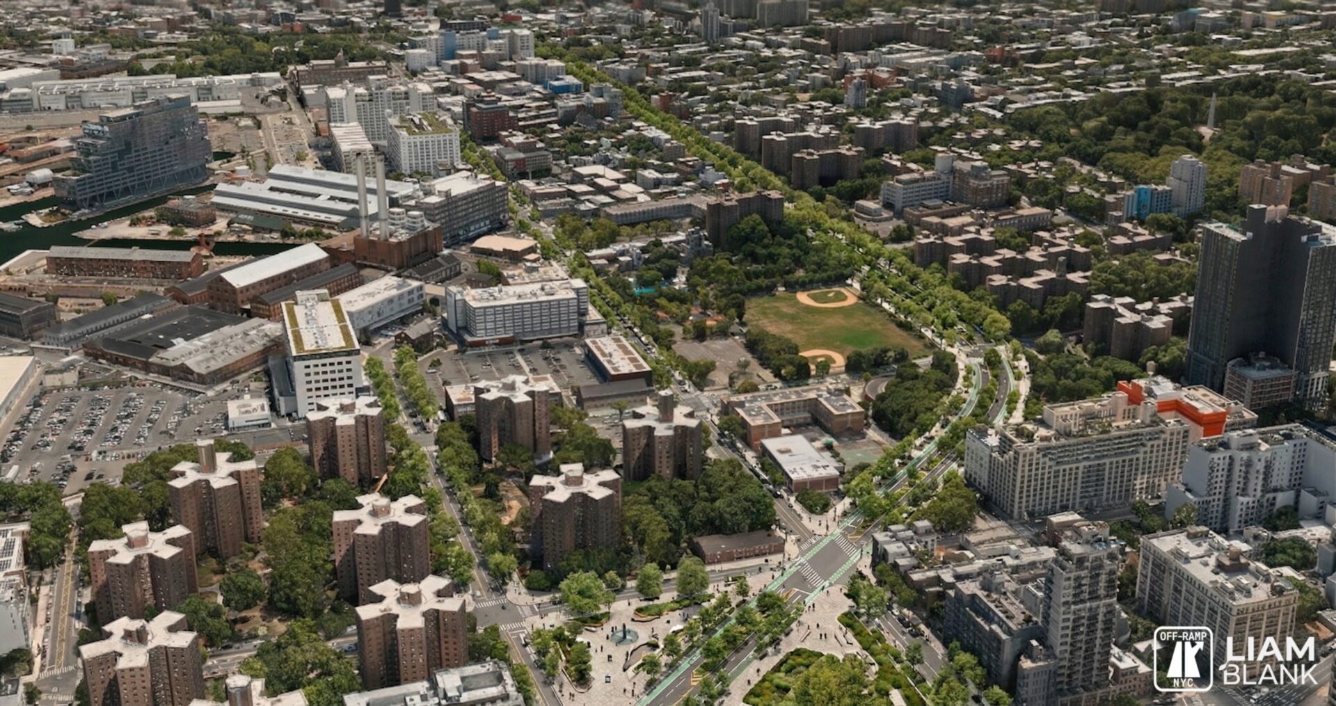 Navy Yard BQE replacement visualization.