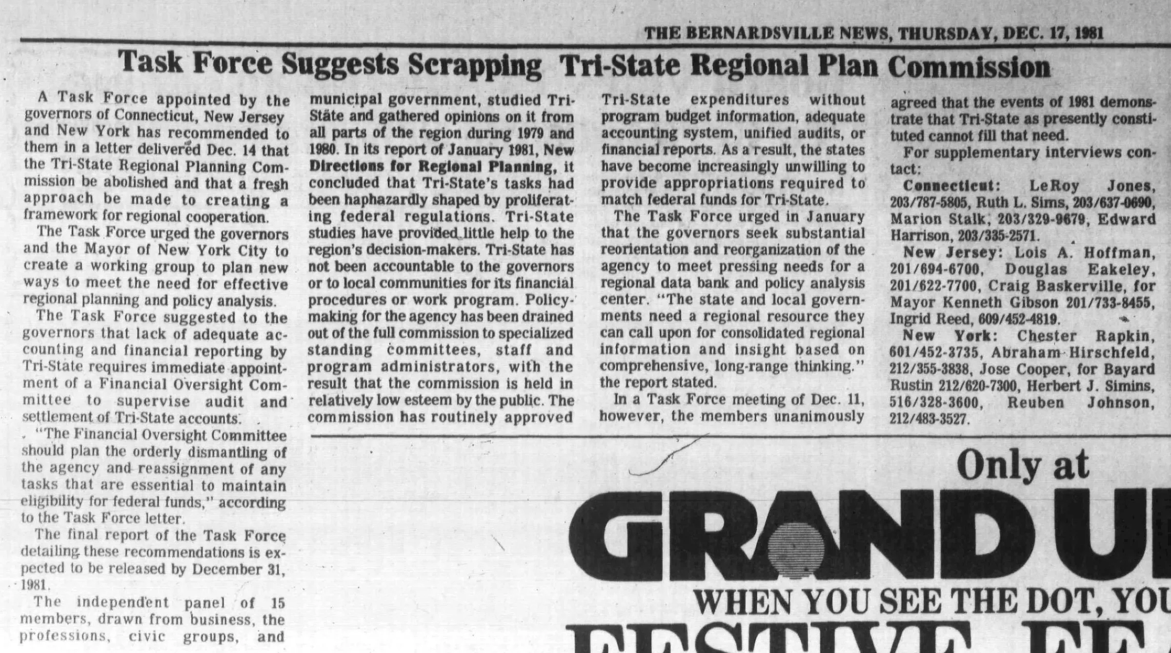 Task Force Suggests Scrapping Tri-State Regional Plan Commission — Source page 1