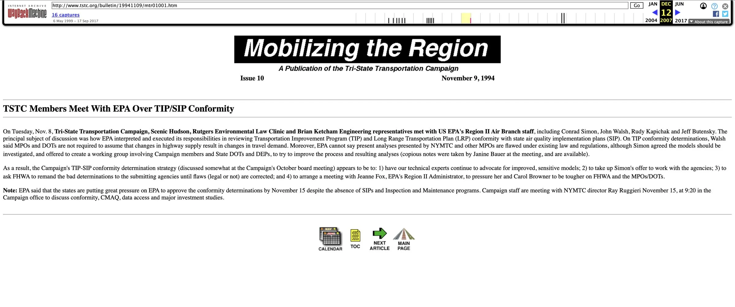 TSTC Members Meet With EPA Over TIP/SIP Conformity — Source page 1
